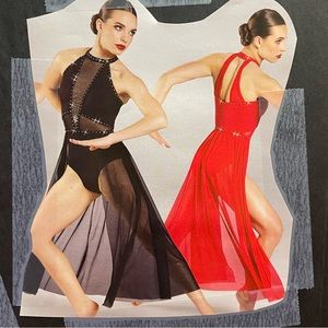 Red Weissman Adult medium ballet or lyrical costume